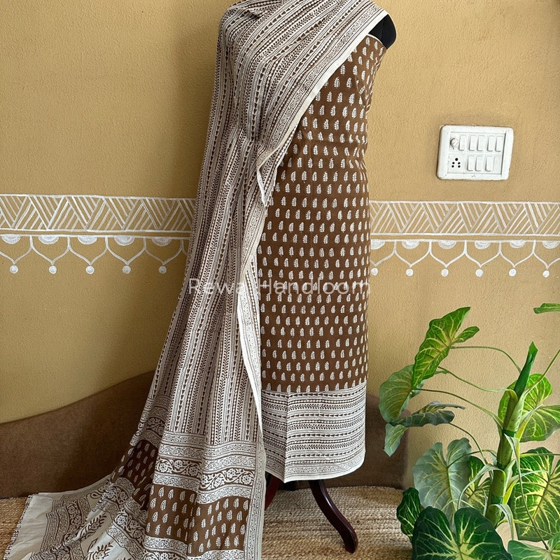  Bagh Print Cotton Suit