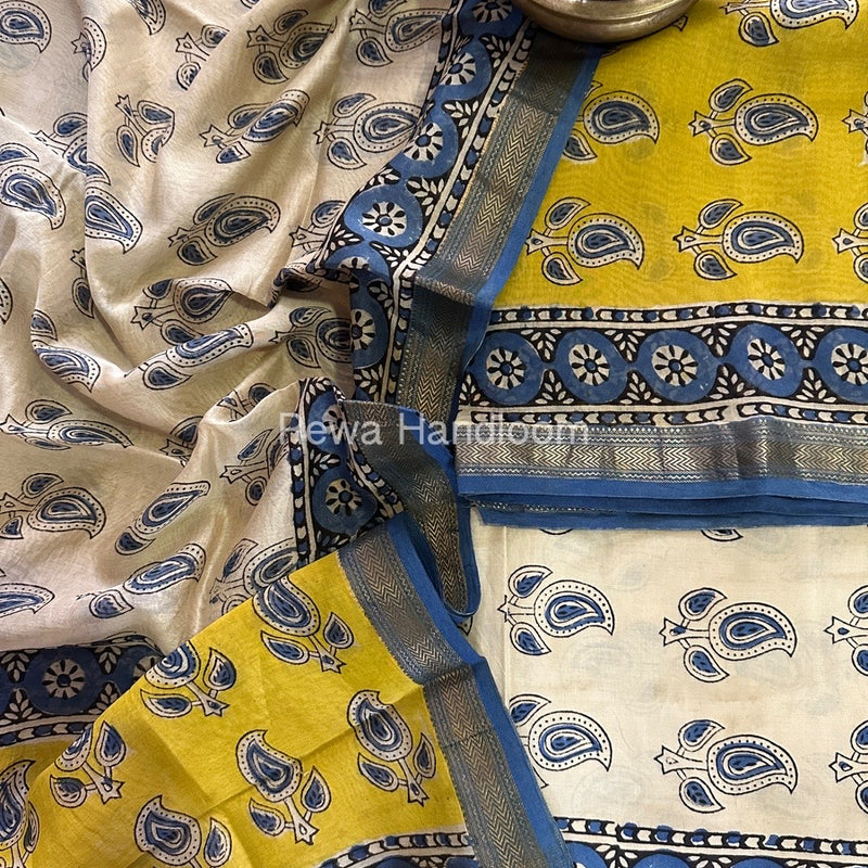  Chanderi Maheshwari Border Suit