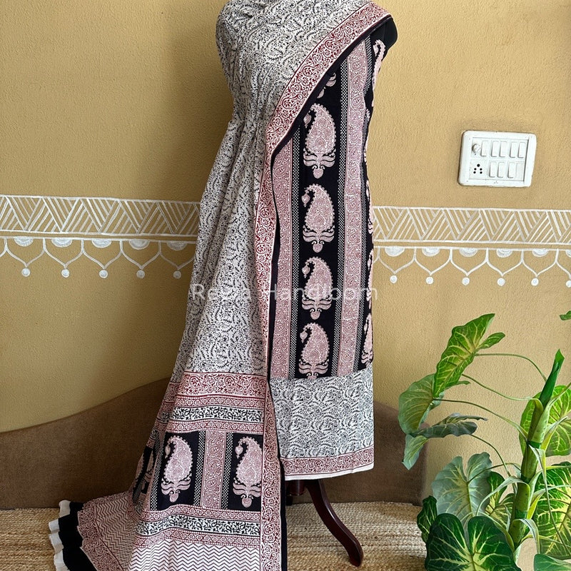  Bagh Print Cotton Suit