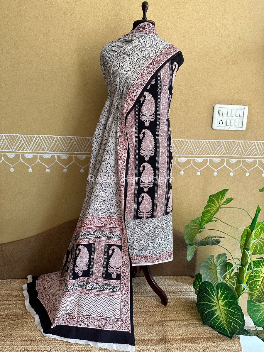  Bagh Print Cotton Suit