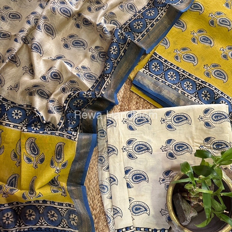  Chanderi Maheshwari Border Suit