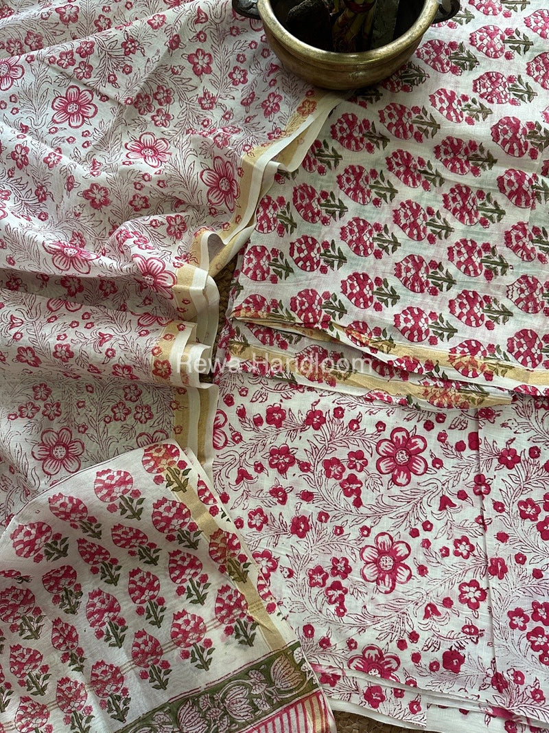  Chanderi Printed Suit