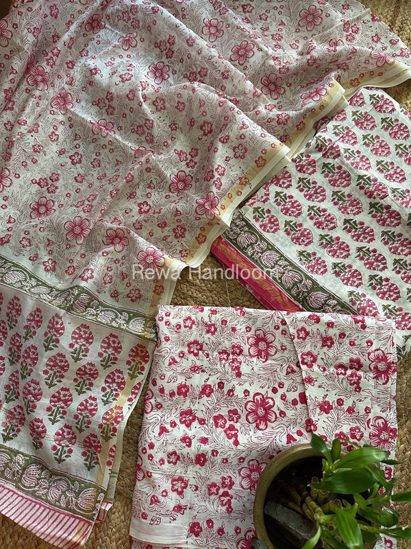  Chanderi Printed Suit