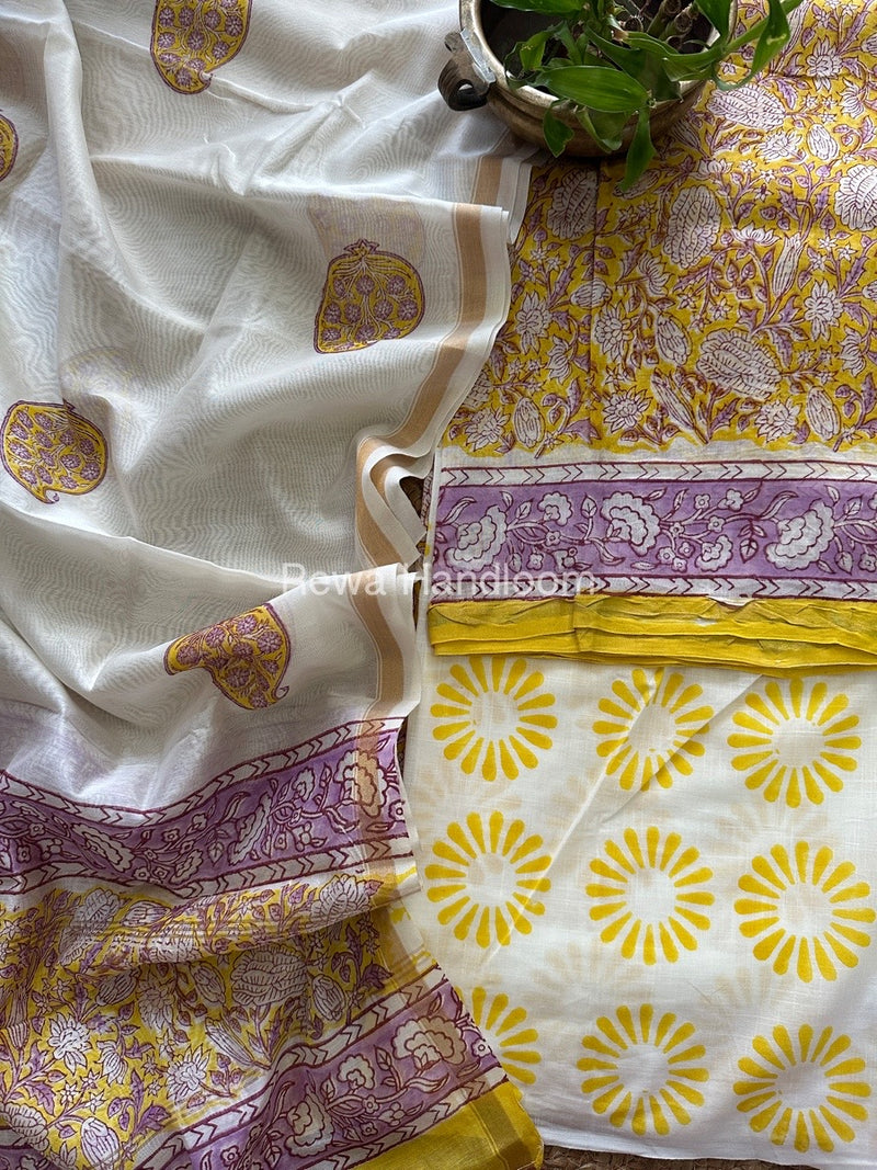  Chanderi Printed Suit