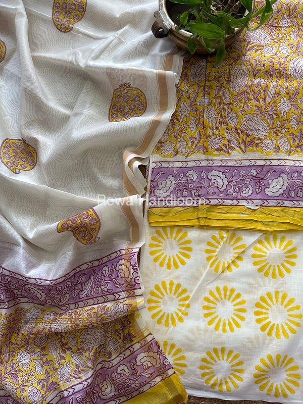  Chanderi Printed Suit