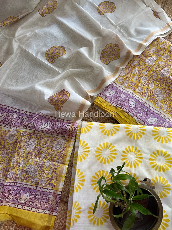  Chanderi Printed Suit