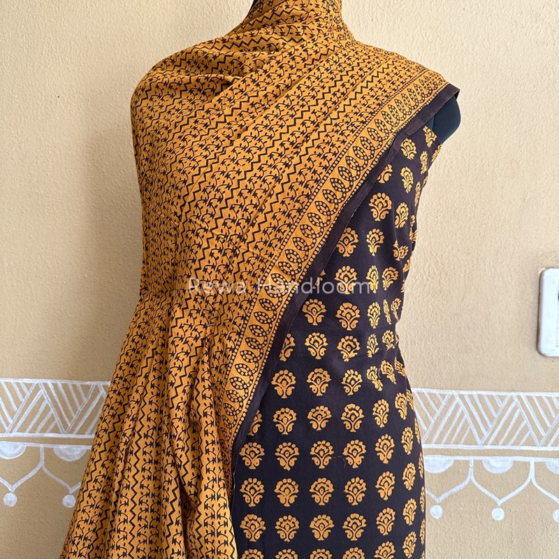 Black Bagh Print Cotton Suit BCSP076