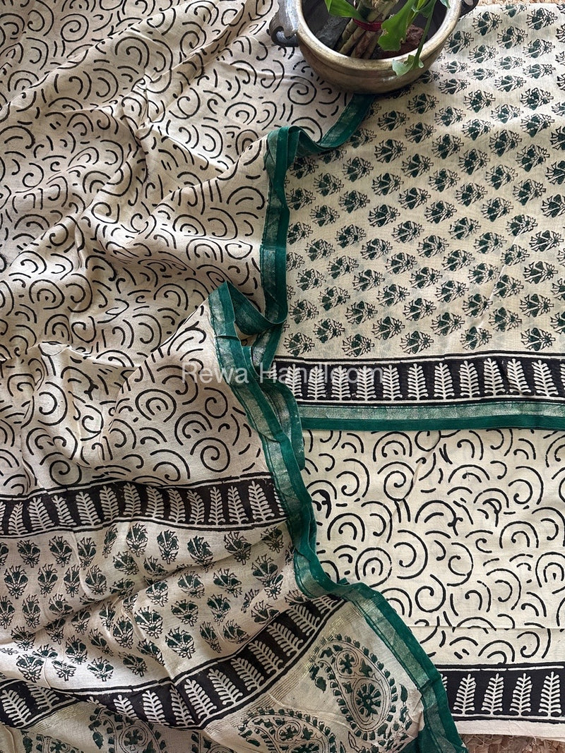  Chanderi Printed Suit