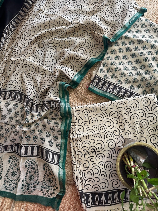  Chanderi Printed Suit