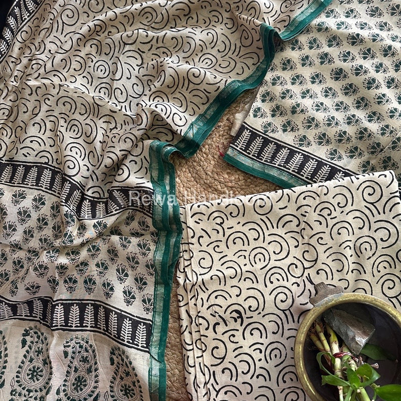  Chanderi Printed Suit