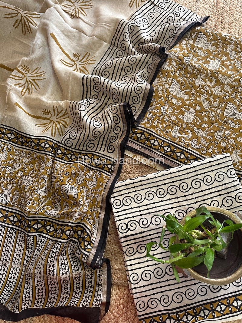  Chanderi Printed Suit