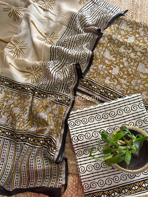  Chanderi Printed Suit