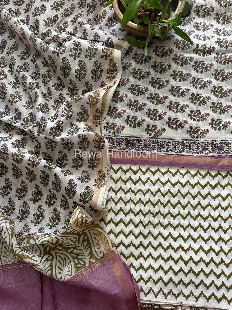  Chanderi Printed Suit