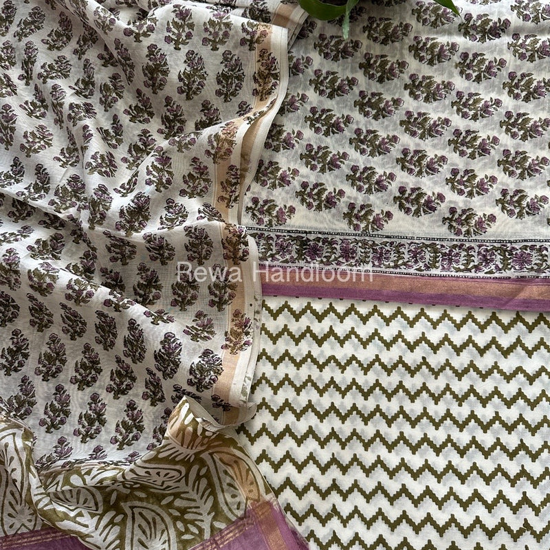  Chanderi Printed Suit