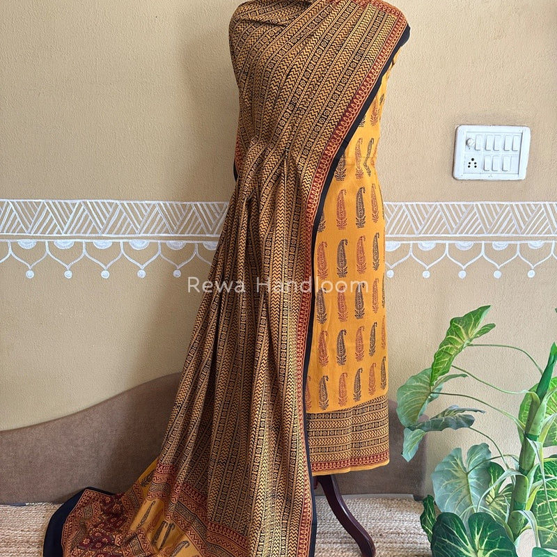 Bagh Print Cotton Suit