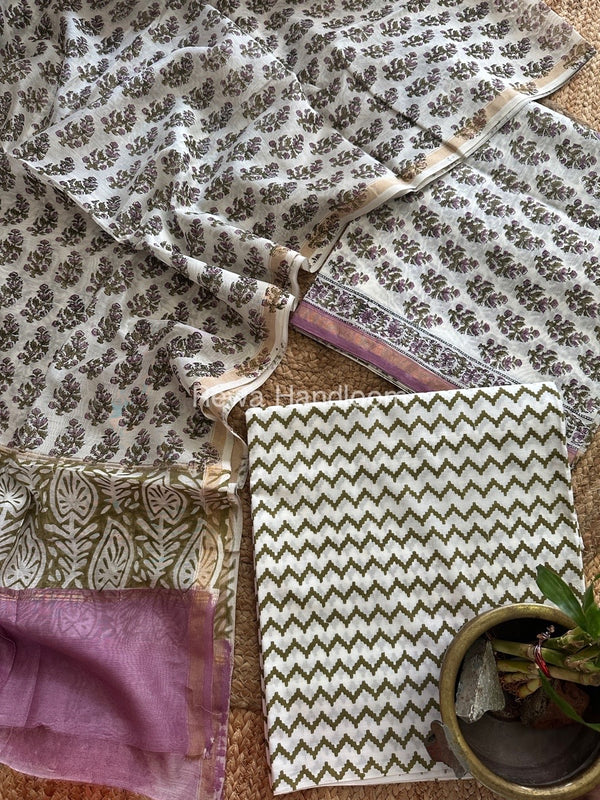  Chanderi Printed Suit