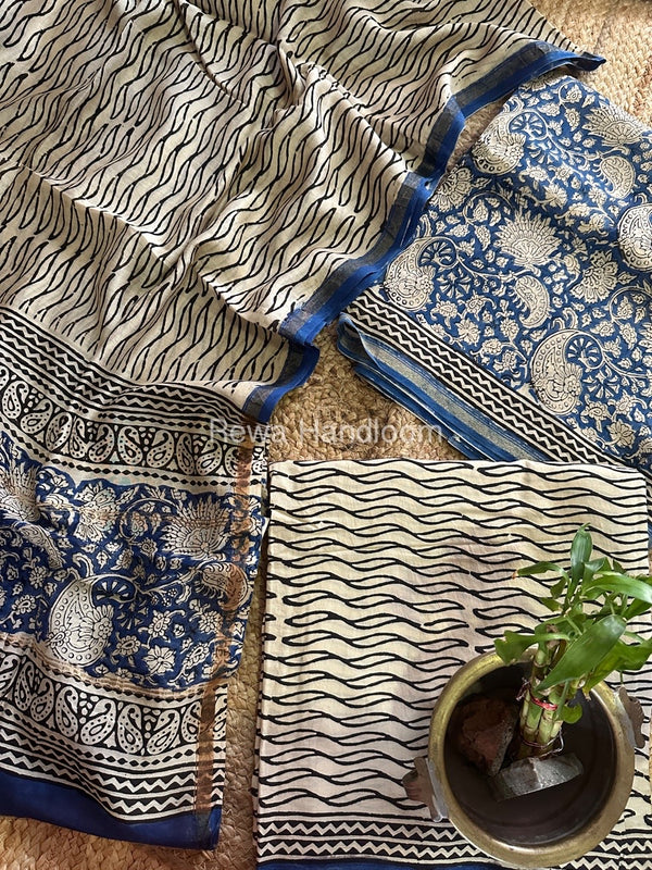  Chanderi Printed Suit