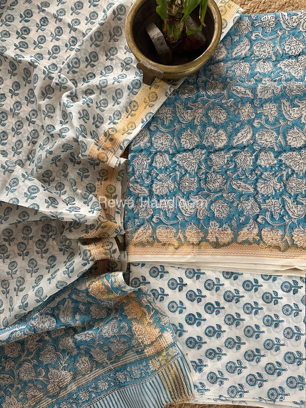  Chanderi Maheshwari Border Suit