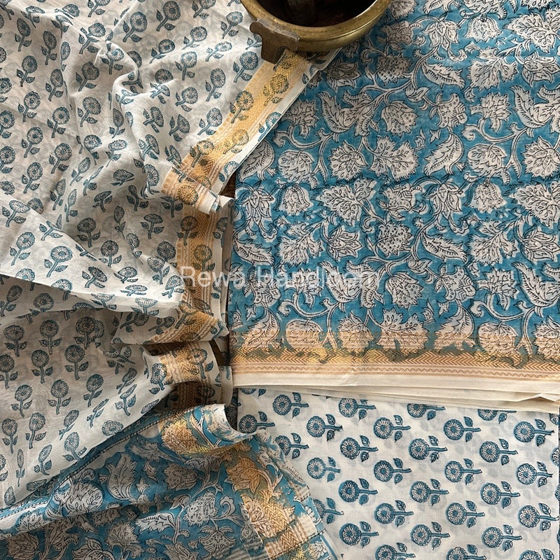  Chanderi Maheshwari Border Suit