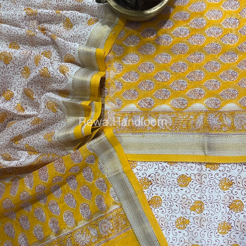  Chanderi Maheshwari Border Suit