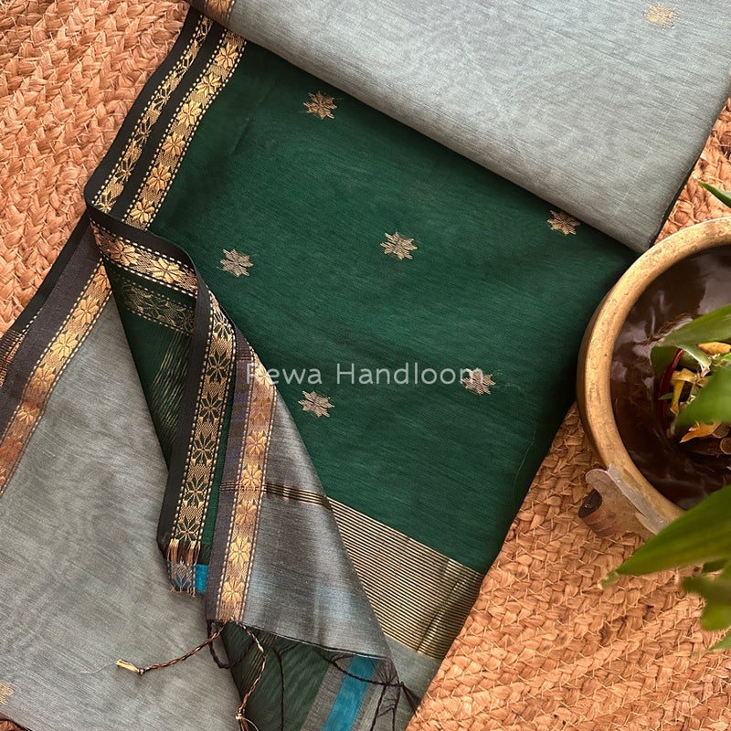  Zari Butti Maheshwari Saree