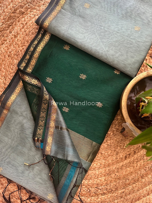  Zari Butti Maheshwari Saree