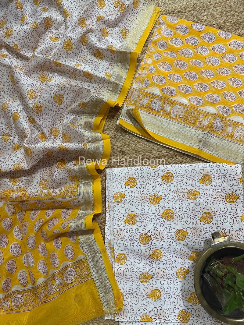 Chanderi Maheshwari Border Suit
