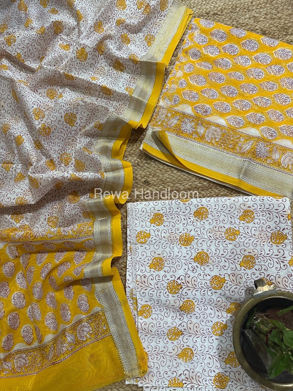  Chanderi Maheshwari Border Suit