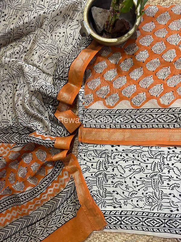  Chanderi Maheshwari Border Suit