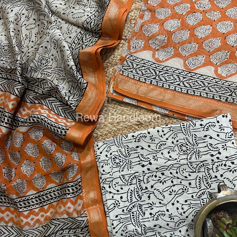  Chanderi Maheshwari Border Suit