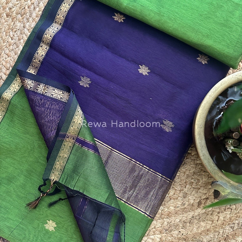  Zari Butti Maheshwari Saree