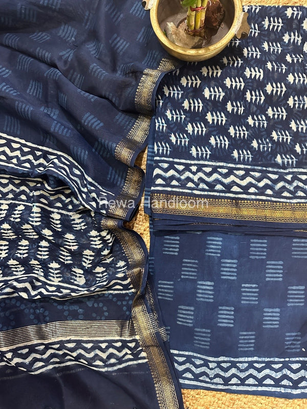 Chanderi Maheshwari Border Suit