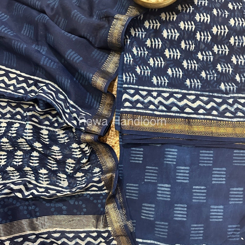  Chanderi Maheshwari Border Suit