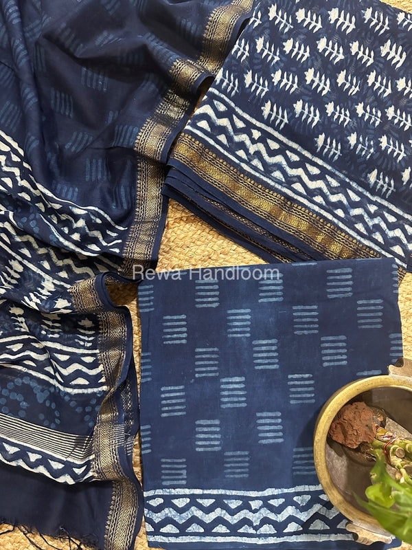  Chanderi Maheshwari Border Suit