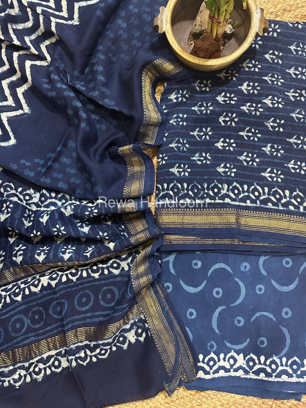  Chanderi Maheshwari Border Suit