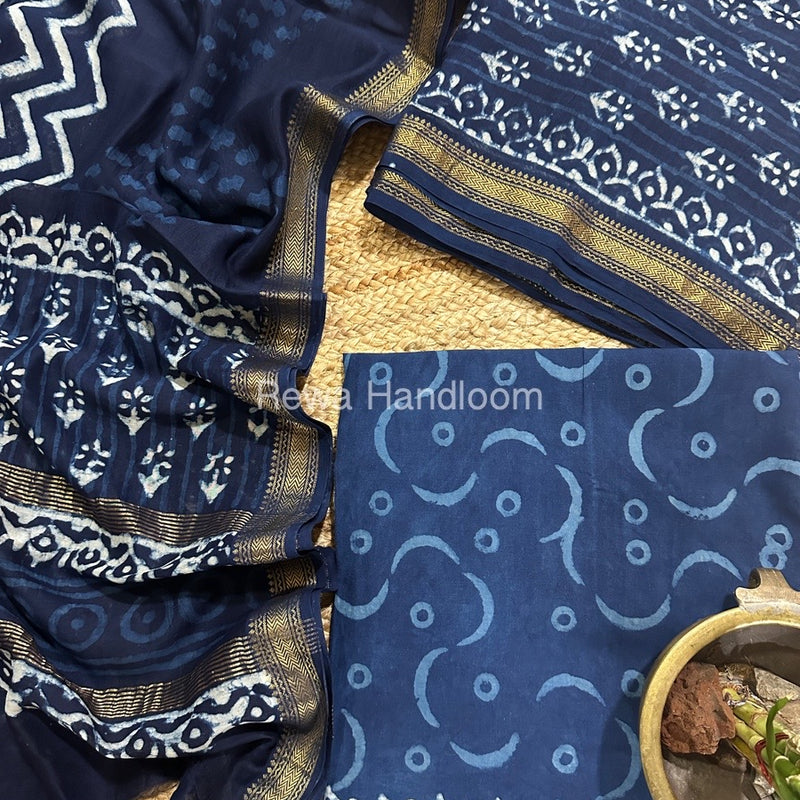  Chanderi Maheshwari Border Suit