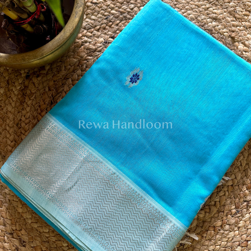Maheshwari Silver Zari Sarees