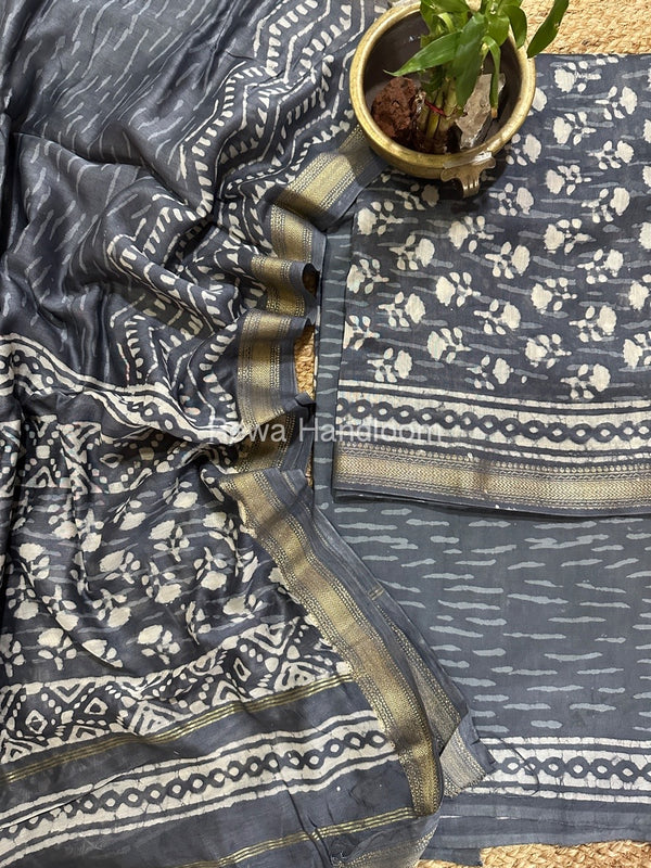  Chanderi Maheshwari Border Suit
