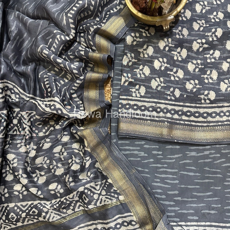  Chanderi Maheshwari Border Suit