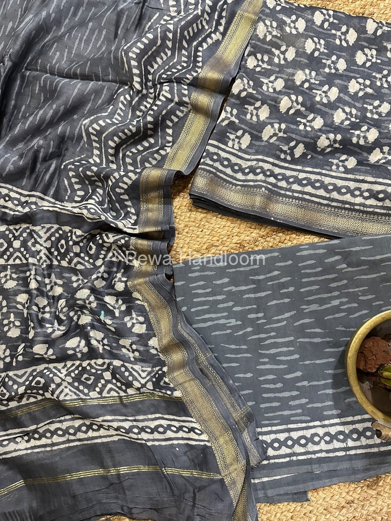  Chanderi Maheshwari Border Suit