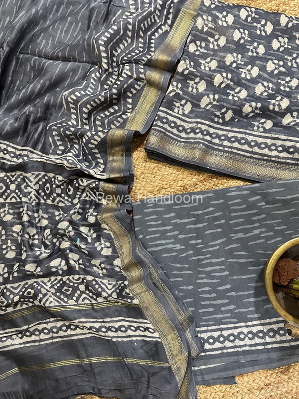  Chanderi Maheshwari Border Suit