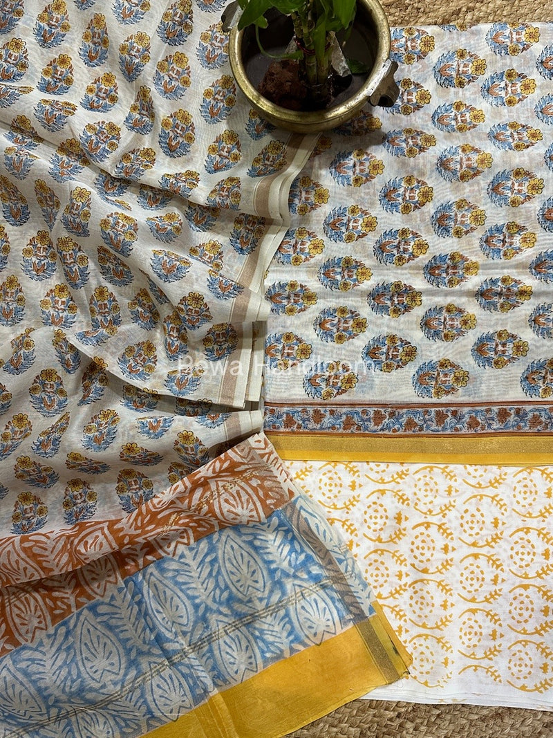  Chanderi Printed Suit