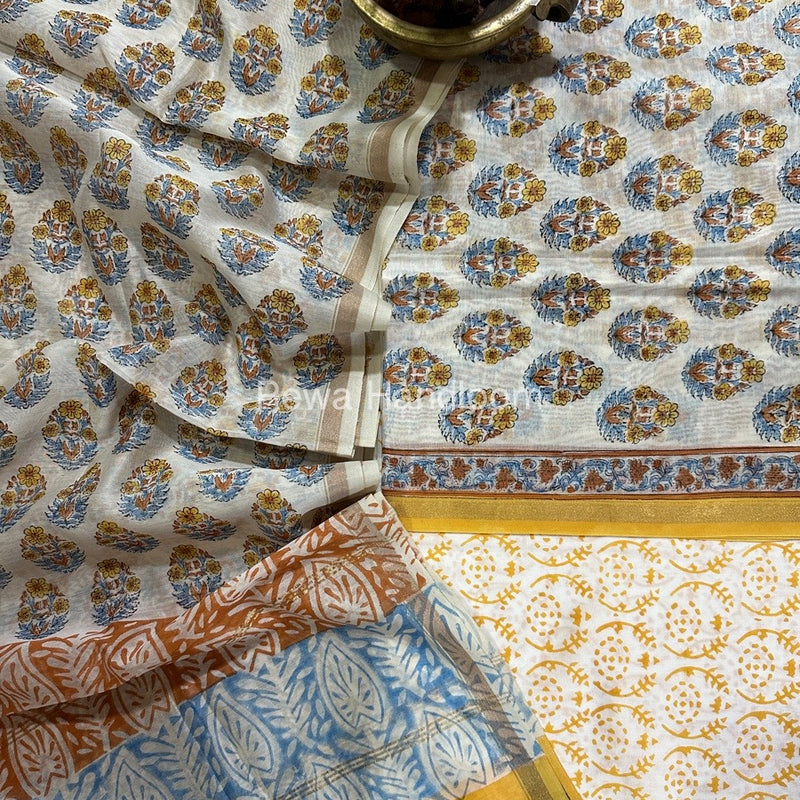  Chanderi Printed Suit