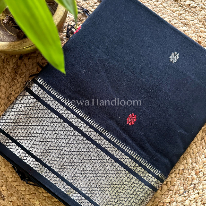 Maheshwari Silver Zari Sarees