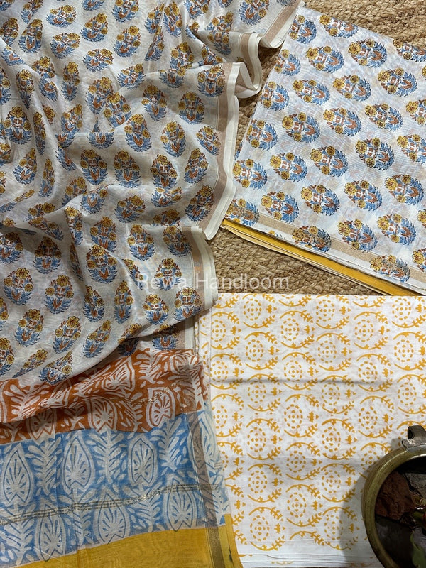  Chanderi Printed Suit