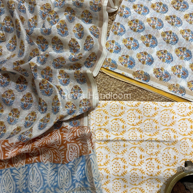  Chanderi Printed Suit