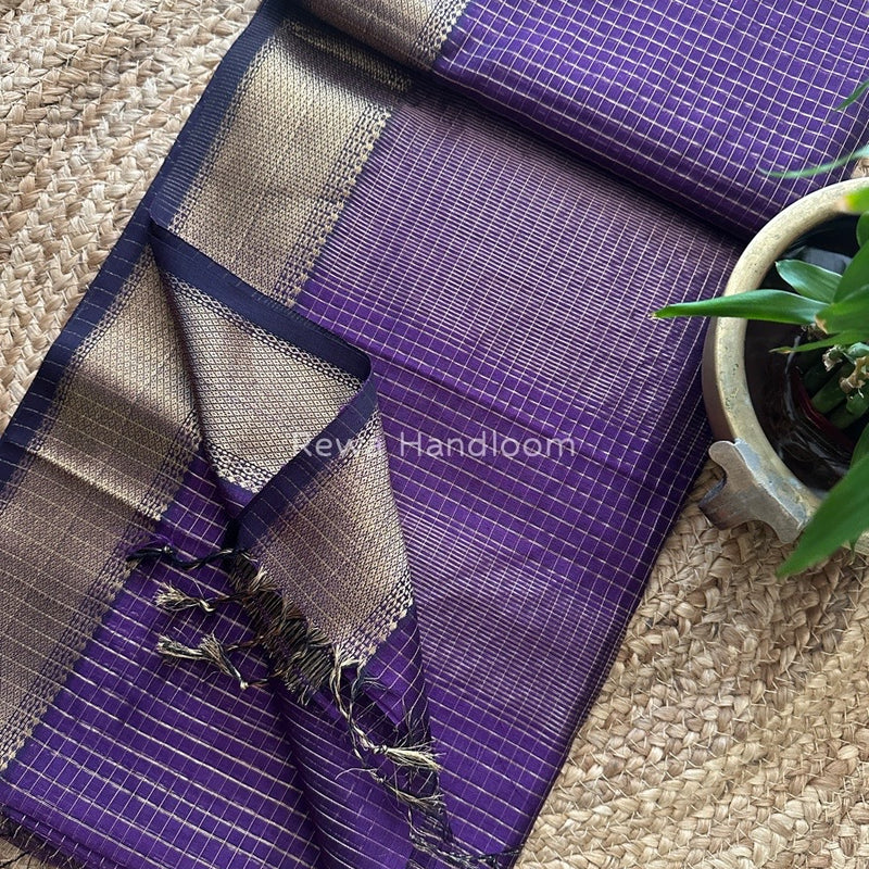 Maheshwari Zari Checks Saree