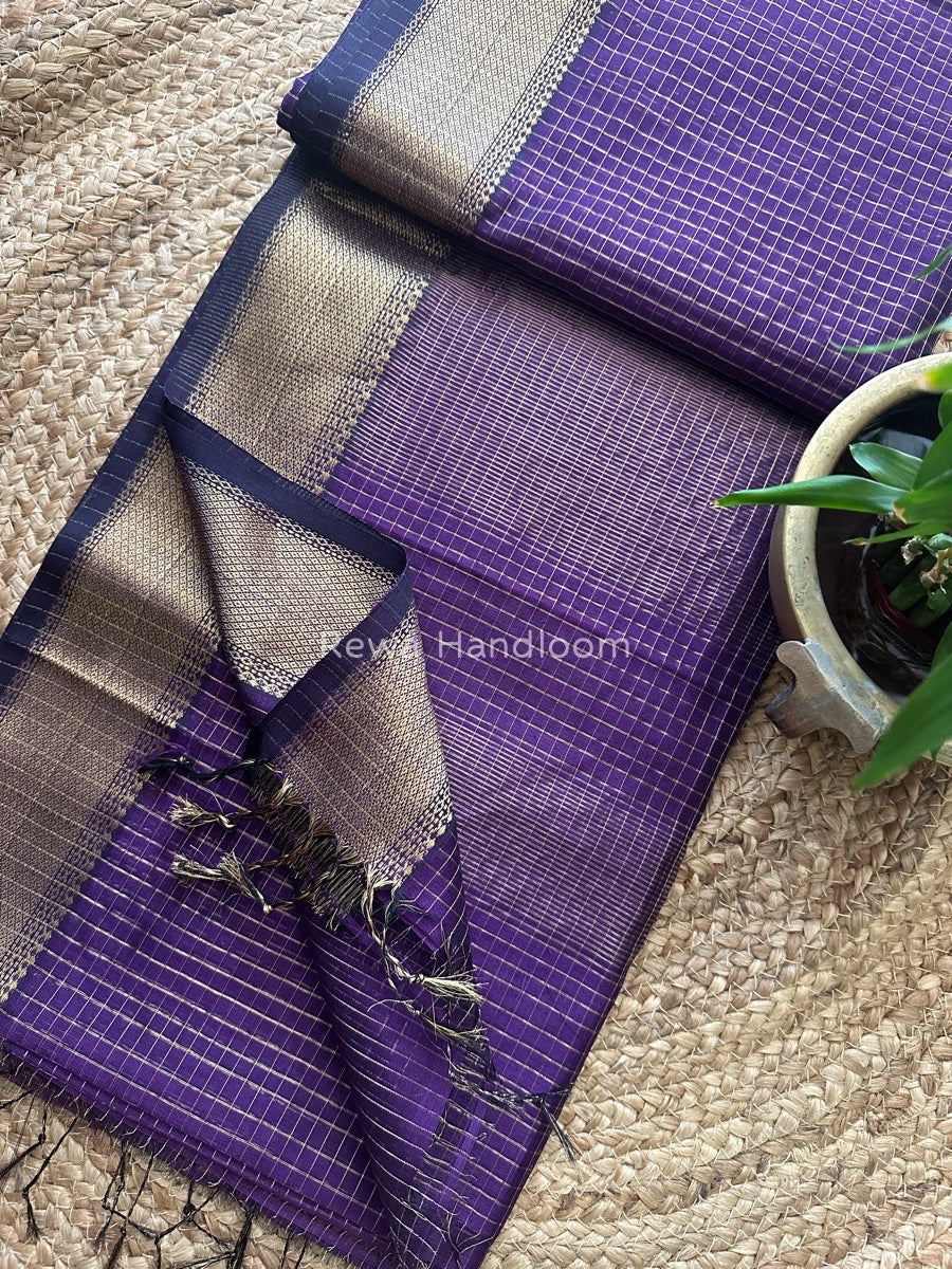 Maheshwari Zari Checks Saree