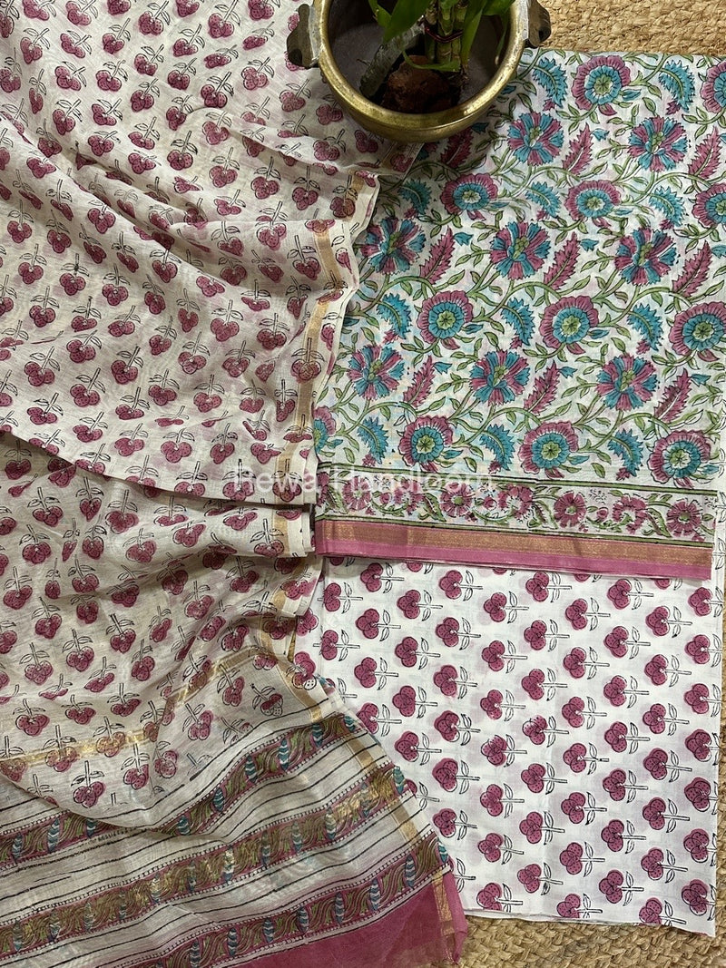  Chanderi Printed Suit