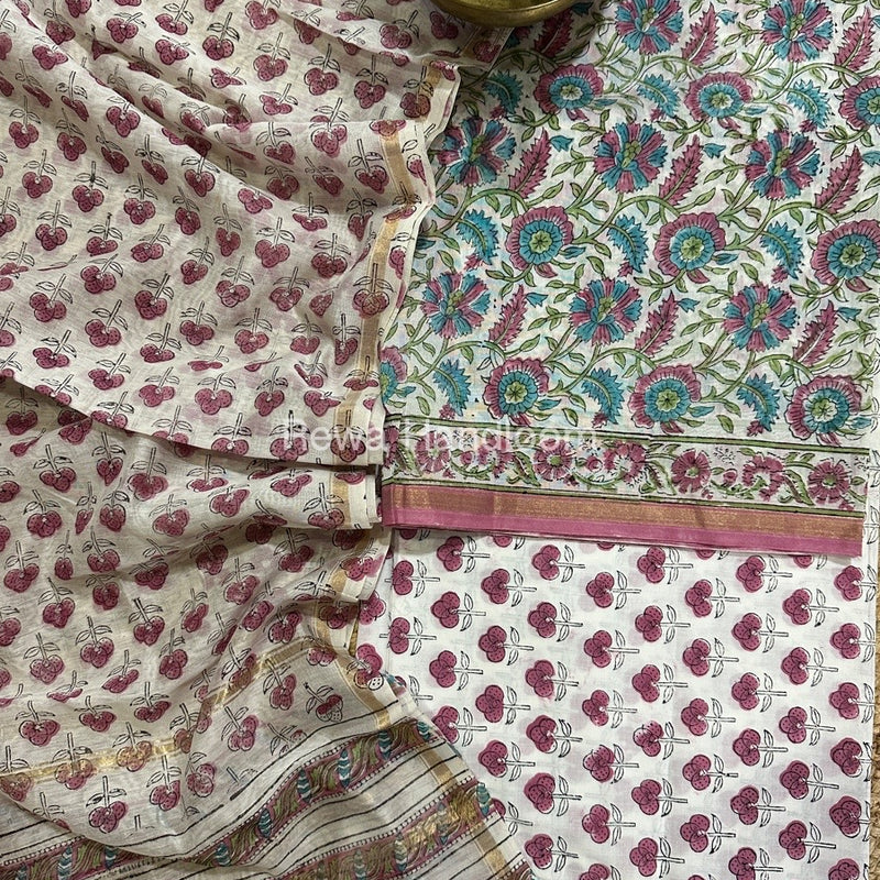  Chanderi Printed Suit